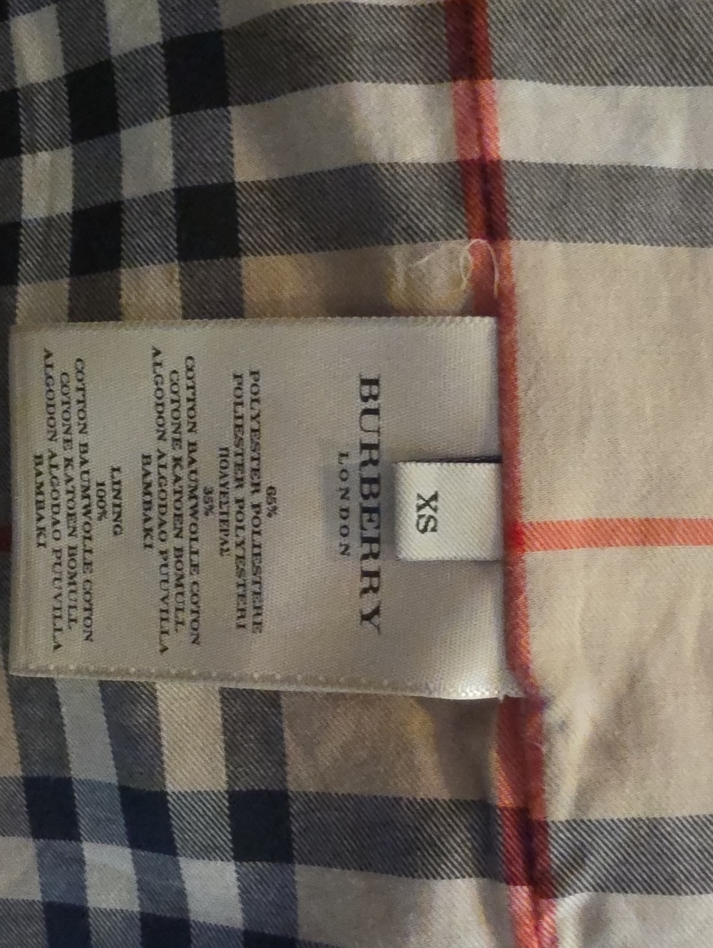 Burberry Dog Jacket